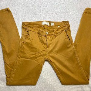 Anthropologie Brown/Mustard Chino Pants (Size 25)